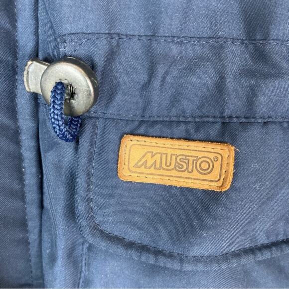Musto Country | Dark Blue GORE-TEX Poly Coated Polyester Coat S - Picture 2 of 9